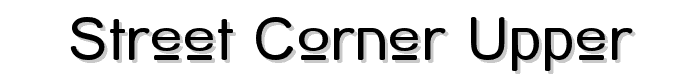 Street Corner Upper font